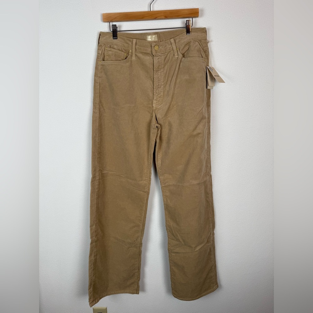 NWT Mother The Dodger Sneak Slouchy Straight Leg Pants in Taos Taupe 30 - Picture 3 of 12